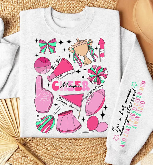 Can't Talk Right Now Doing Cheer Mom Stuff Graphic Tee