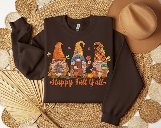 Happy Fall Y'all Gnomes Graphic Tee