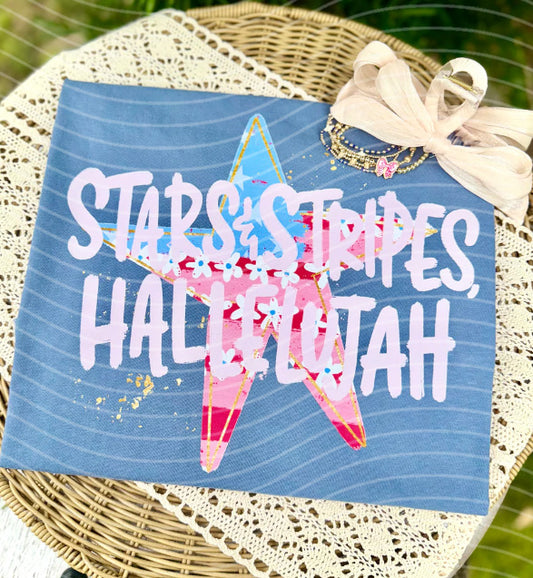 Stars & Stripes Hallelujah Graphic Tee