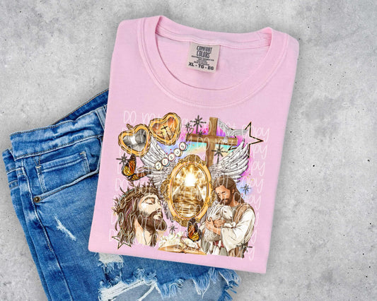 Jesus Locket Graphic Tee