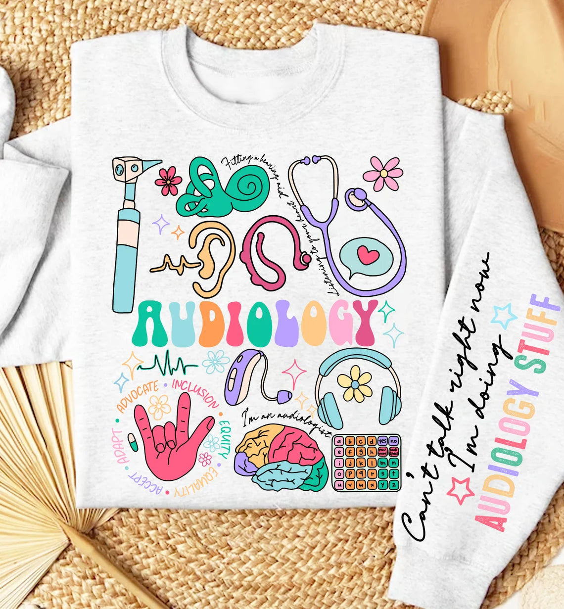 Can't Talk Right Now Doing Audiology Stuff Graphic Tee