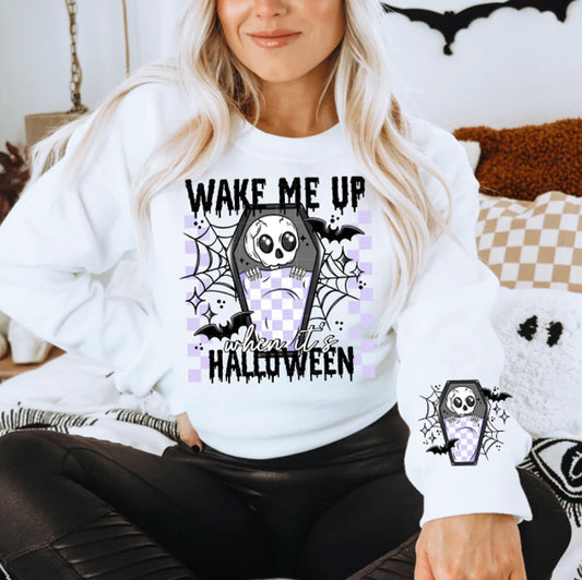 Wake Me Up When It's Halloween Graphic Tee