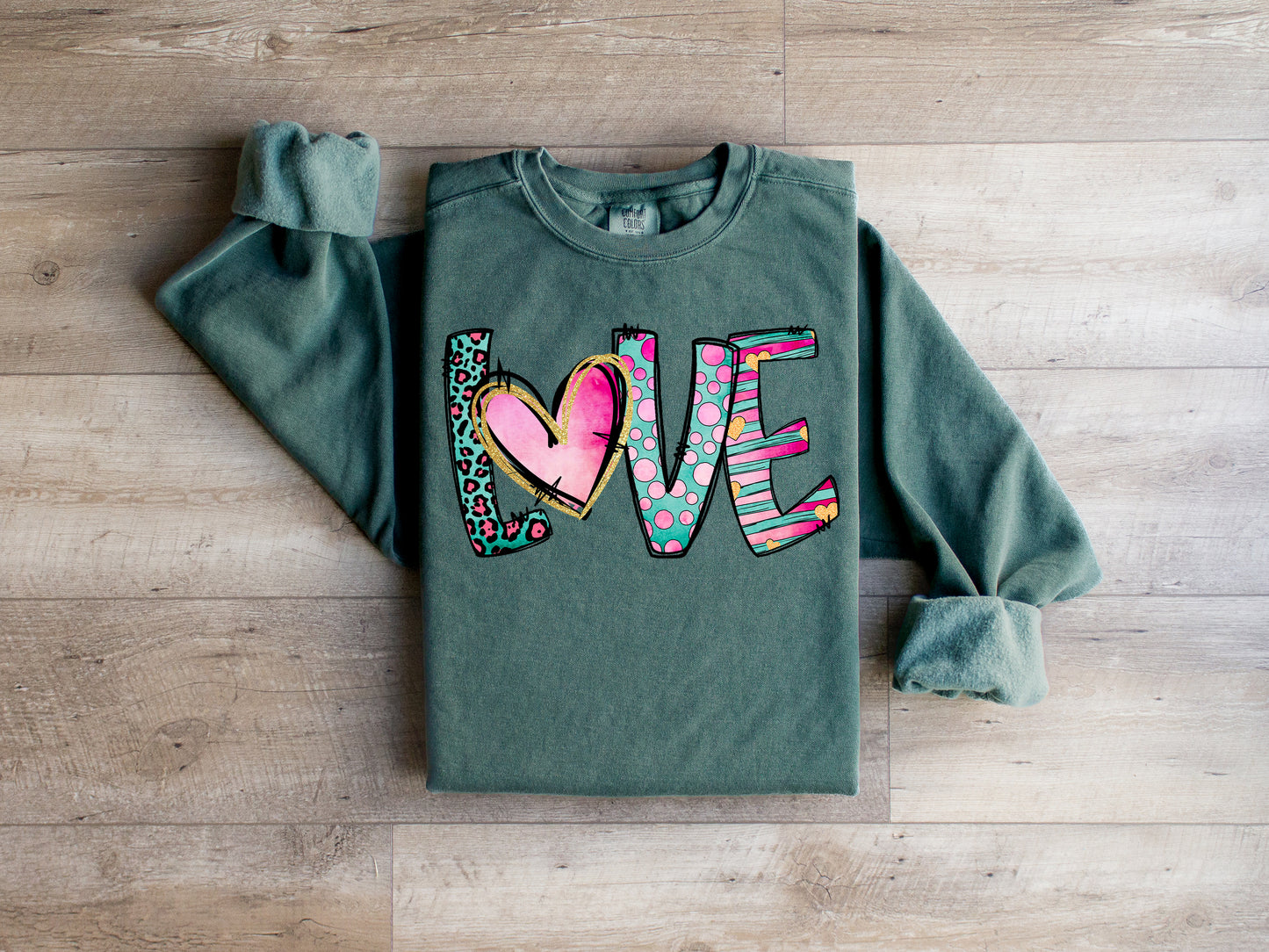 Love Patterned Graphic Tee