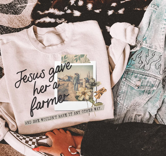 Jesus Gave Her a Farmer Graphic Tee