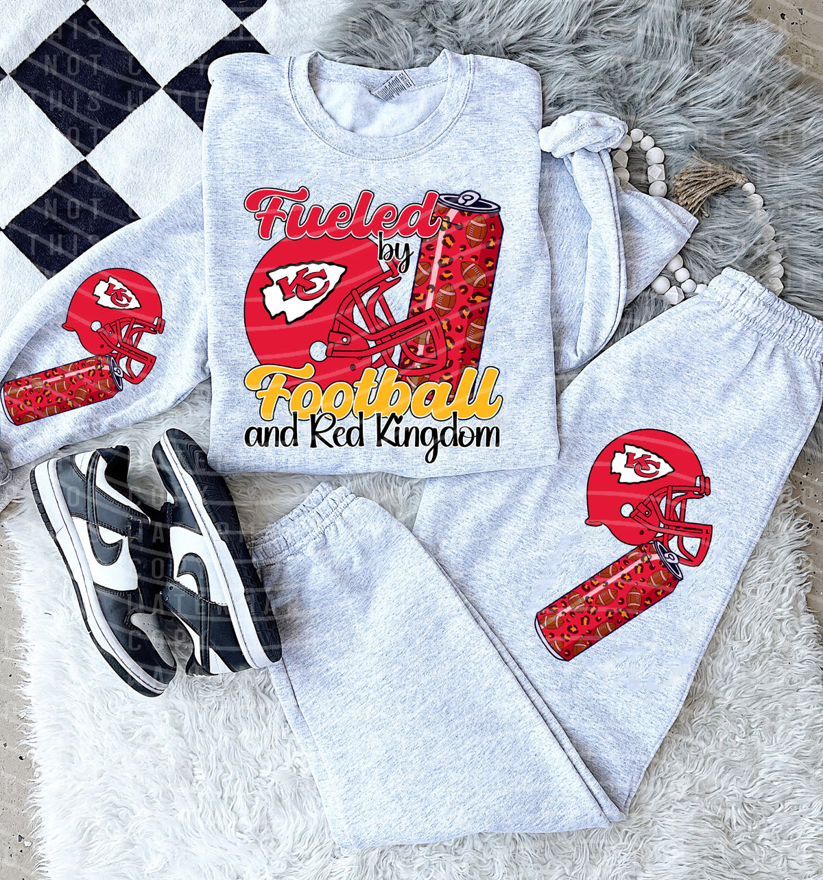 Fueled by Football and Red Kingdom Graphic Tee