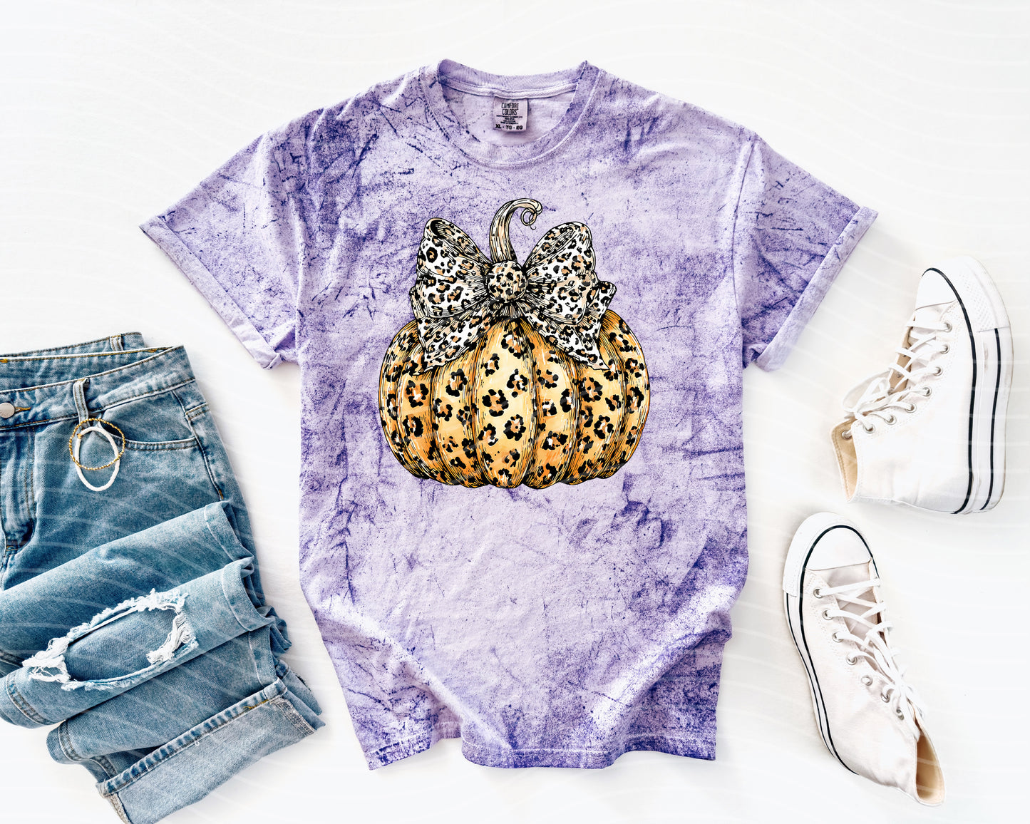 Leopard Pumpkin Graphic Tee