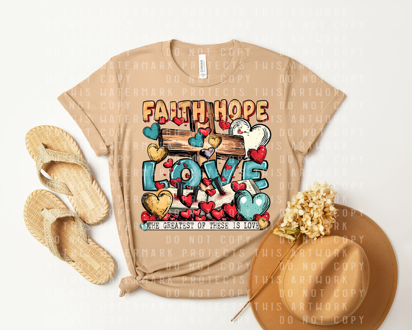 Faith Hope Love Graphic Tee