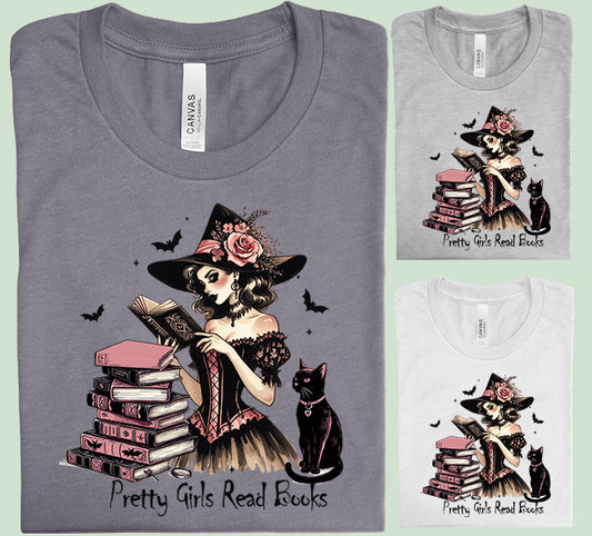 Pretty Girls Read Books Graphic Tee