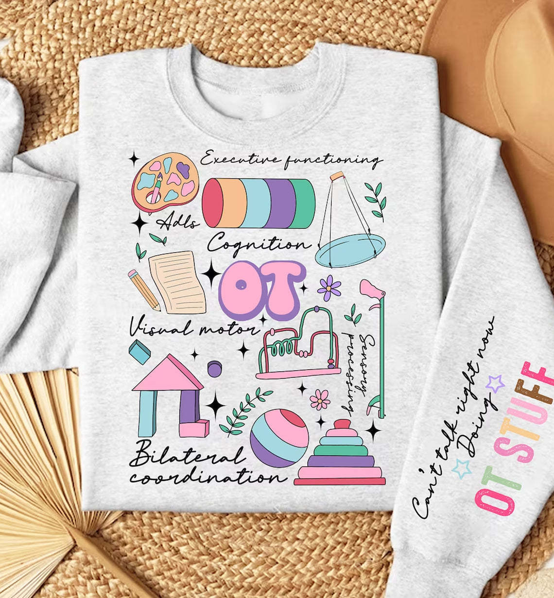 Can't Talk Right Now Doing OT Stuff Graphic Tee