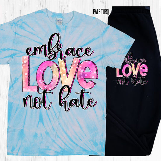 Embrace Love Not Hate Graphic Tee Graphic Tee