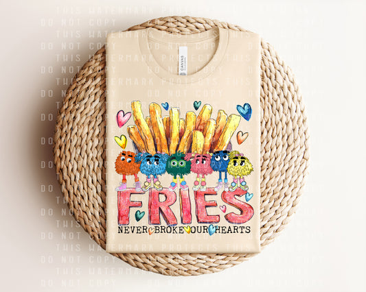 Fries Never Broke Our Hearts Graphic Tee