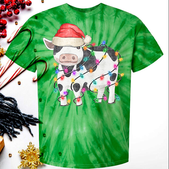 Christmas Cow Graphic Tee