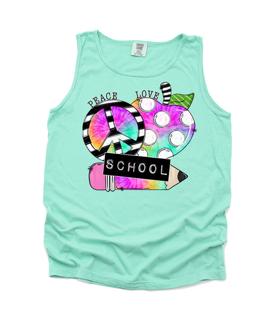 Peace Love School Graphic Tee