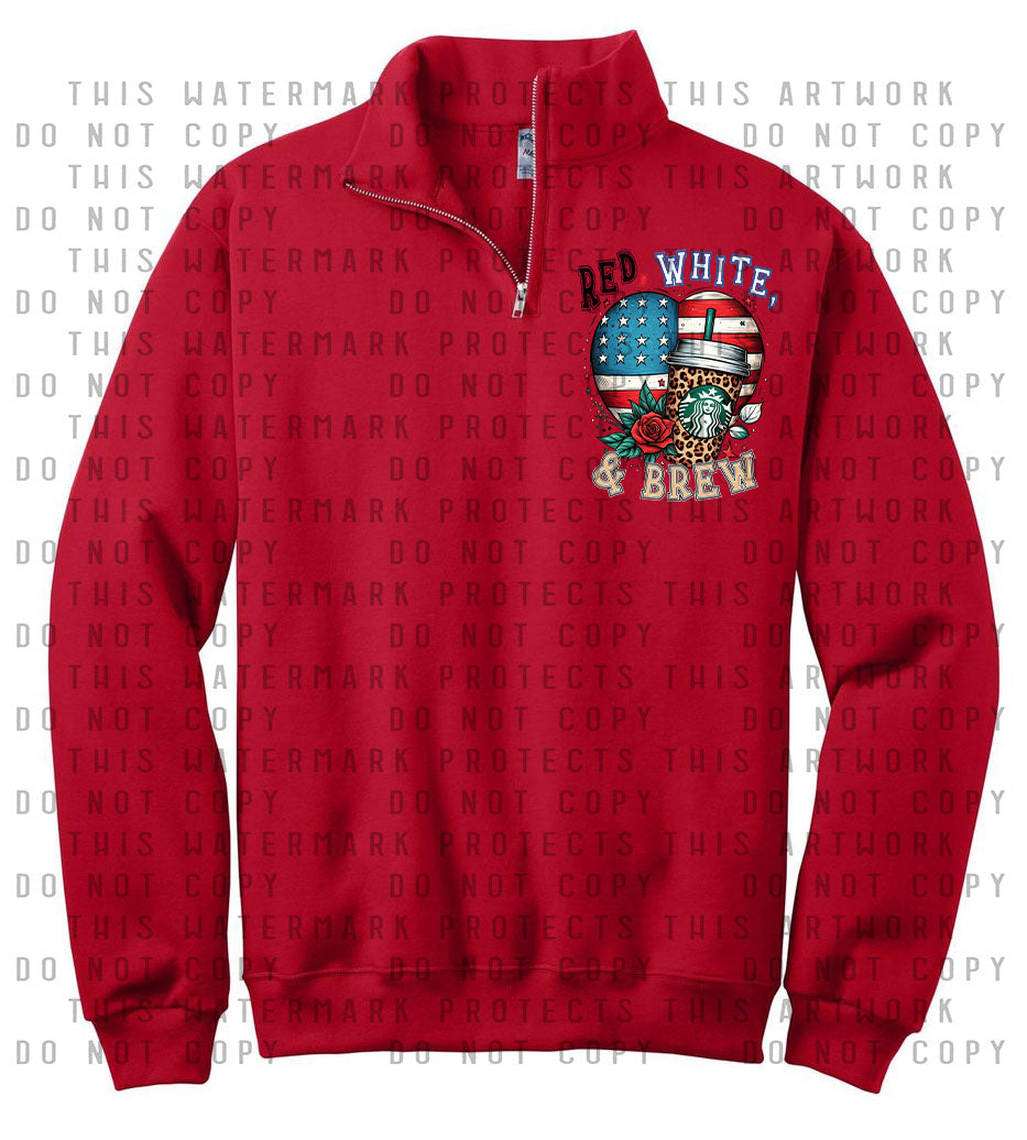 Red White & Brew Quarter Zip