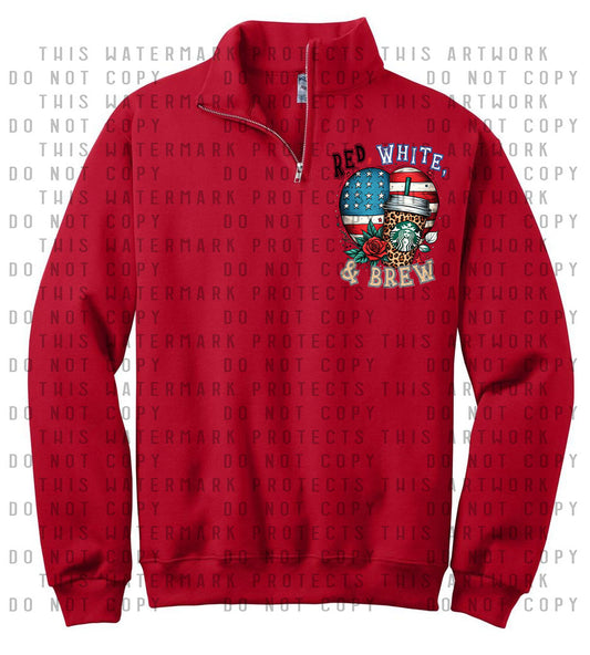 Red White & Brew Quarter Zip