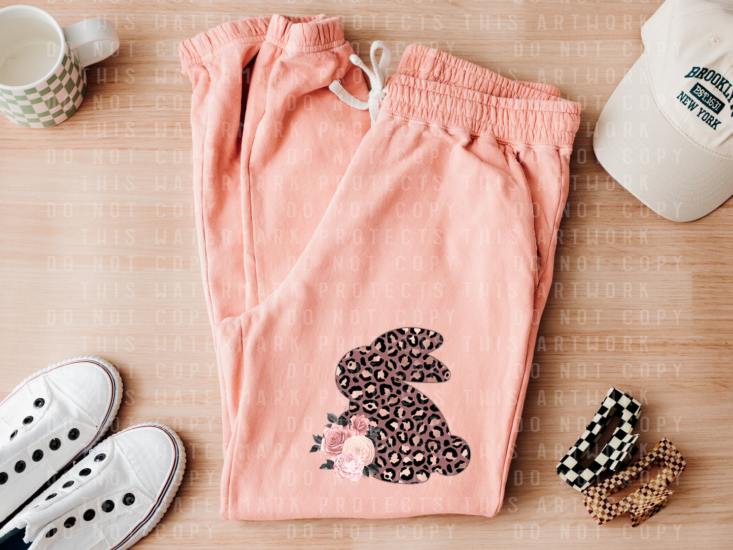 Leopard Bunny Sweatpants