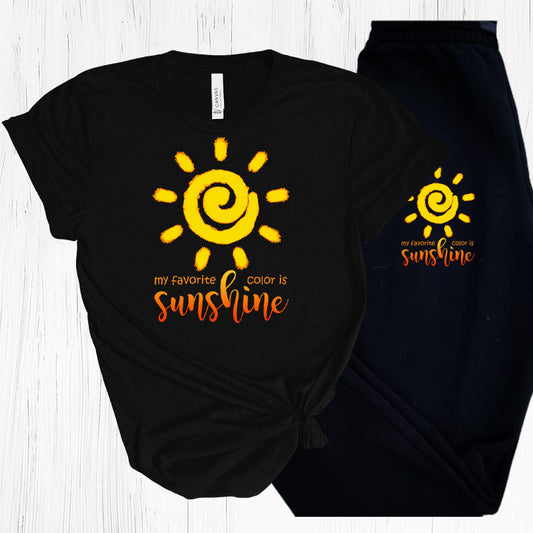 Sunshine Is My Favorite Color Graphic Tee Graphic Tee