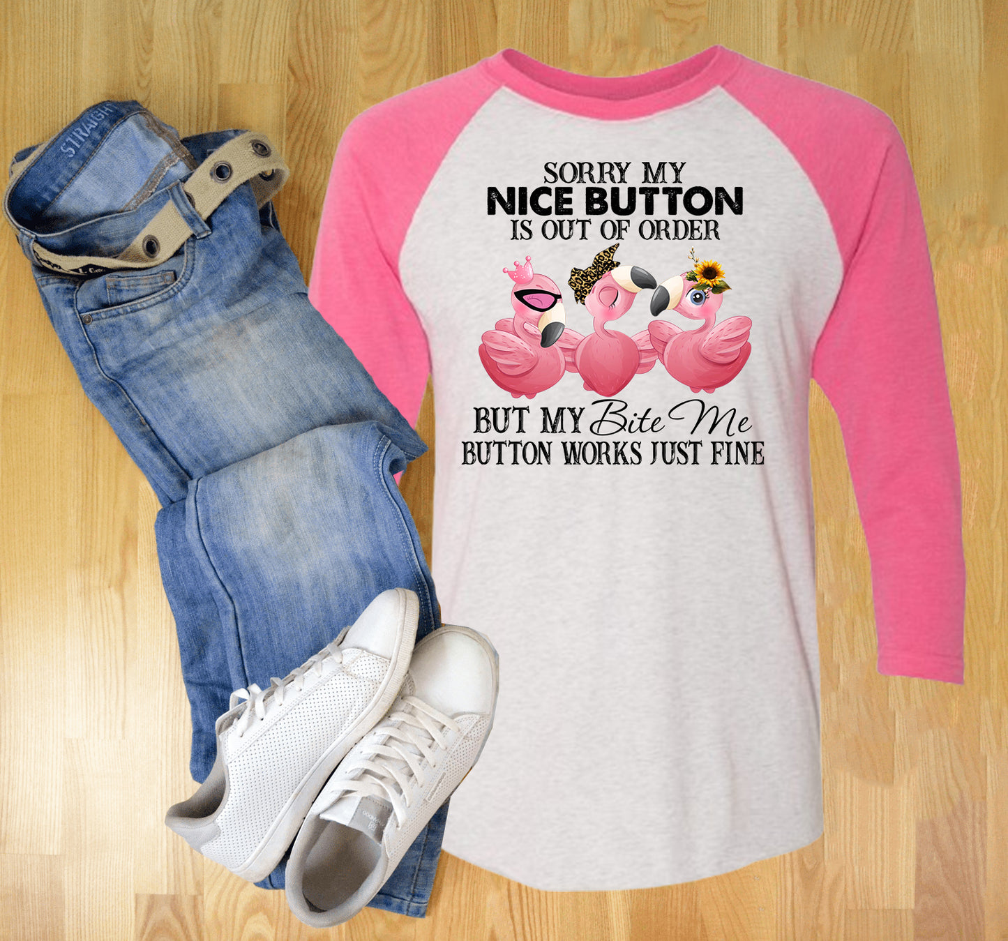 Sorry My Nice Button is Out of Order Graphic Tee