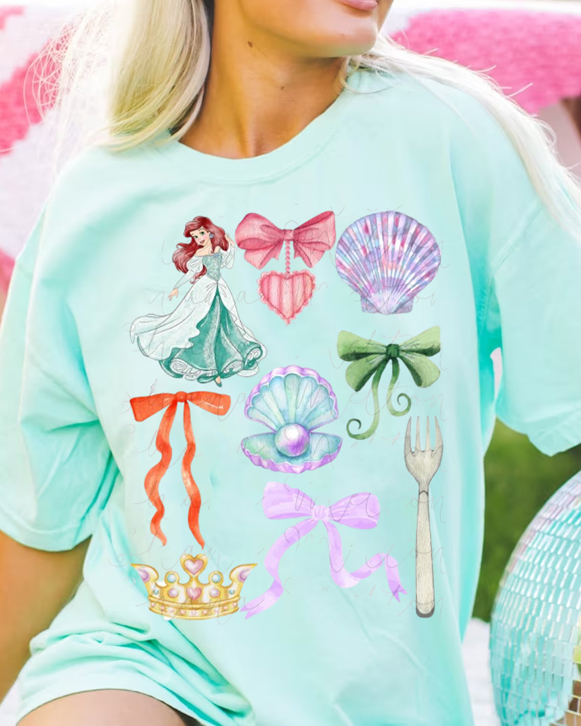 Ariel Coquette Graphic Tee