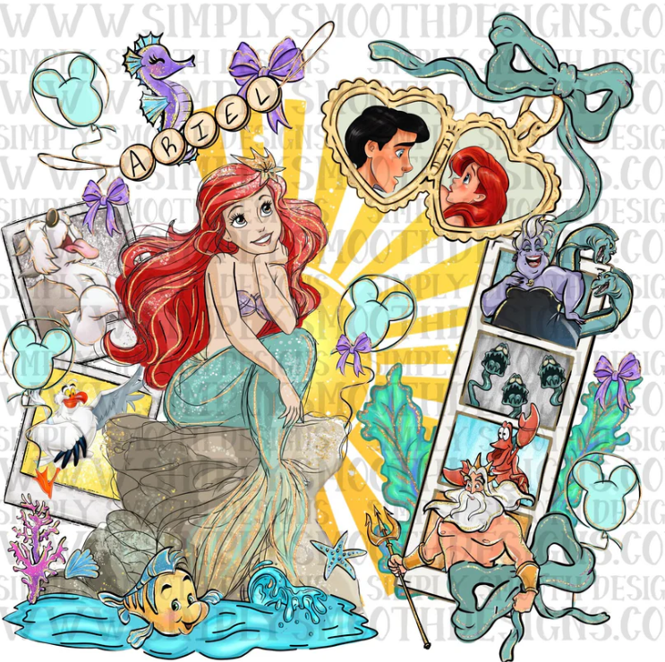 Ariel Locket Graphic Tee