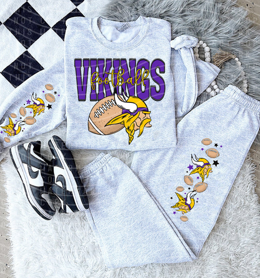 Vikings Football Graphic Tee