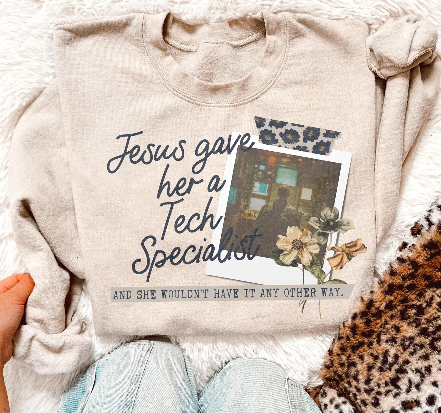 Jesus Gave Her a Tech Specialist Graphic Tee
