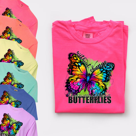 Without Change There Would Be No Butterflies Graphic Tee