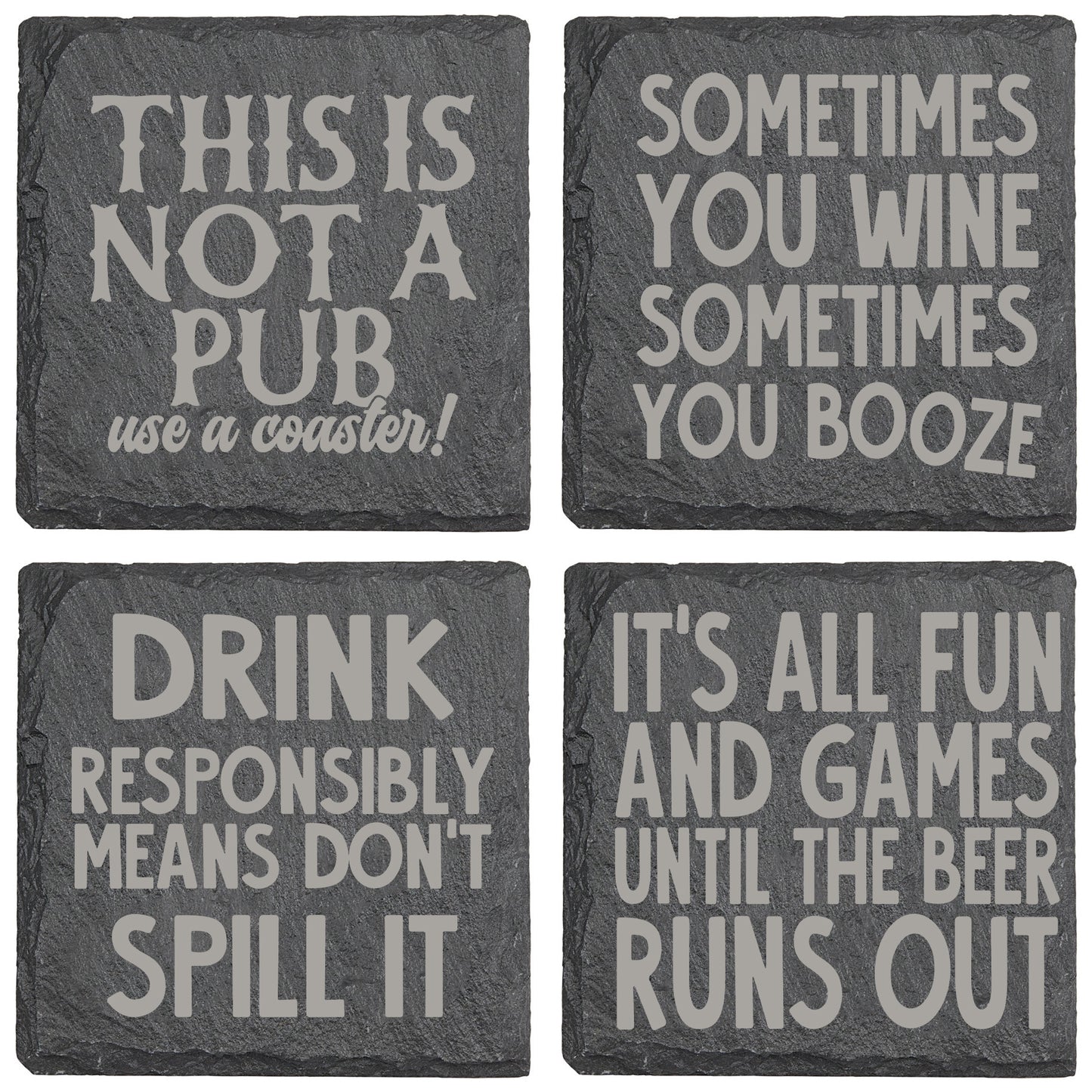 Sometimes You Wine Slate Coaster