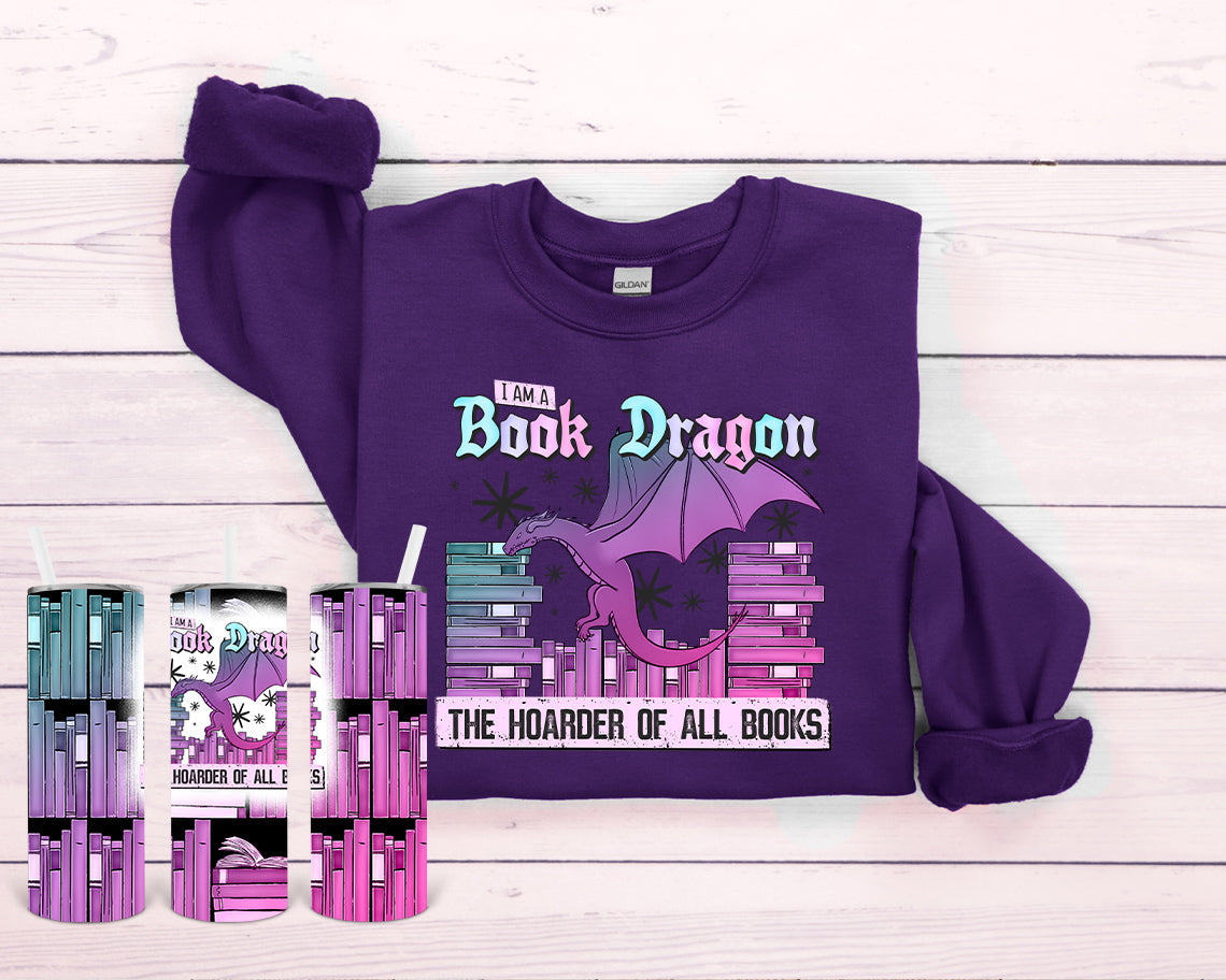 I'm a Book Dragon 20 oz Skinny Tumbler