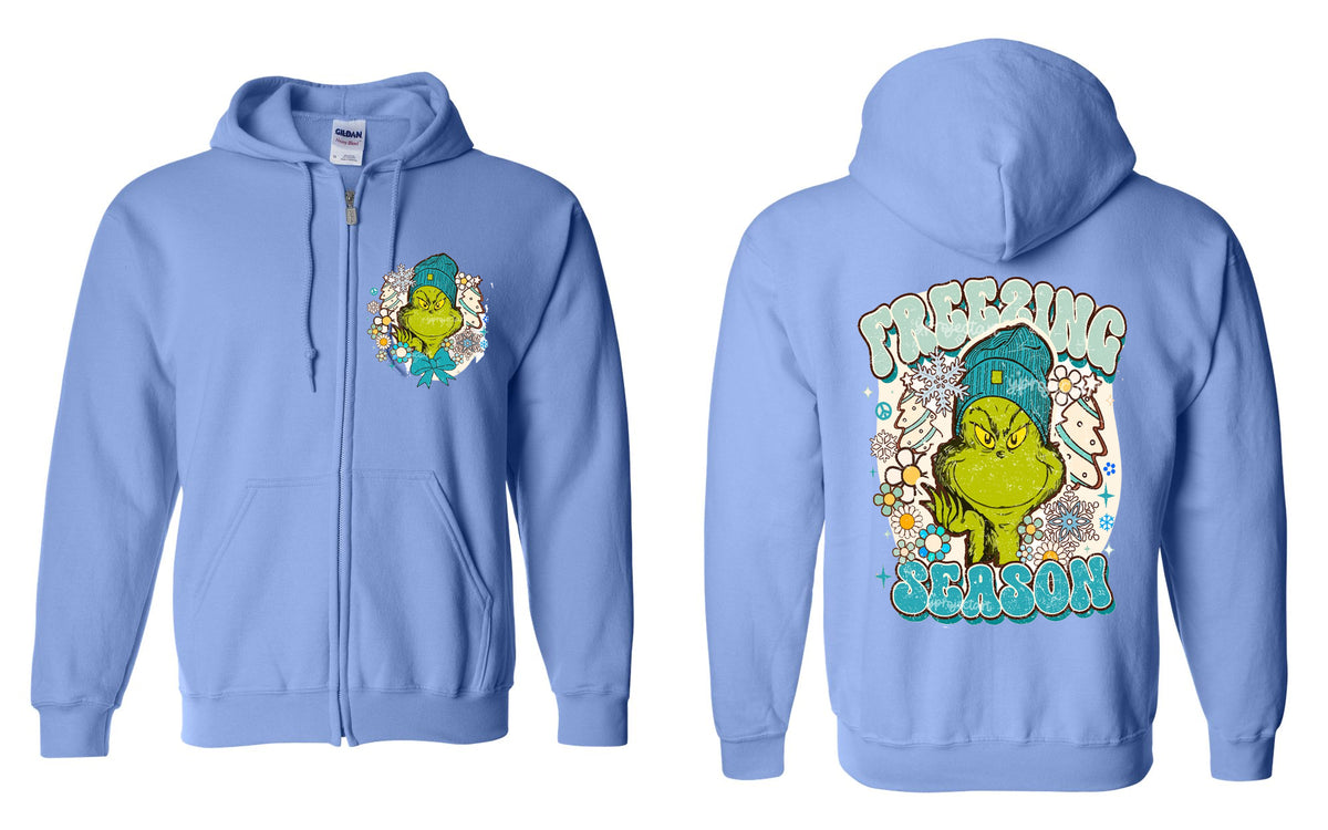 Freezing Season Zip Up Hoodie