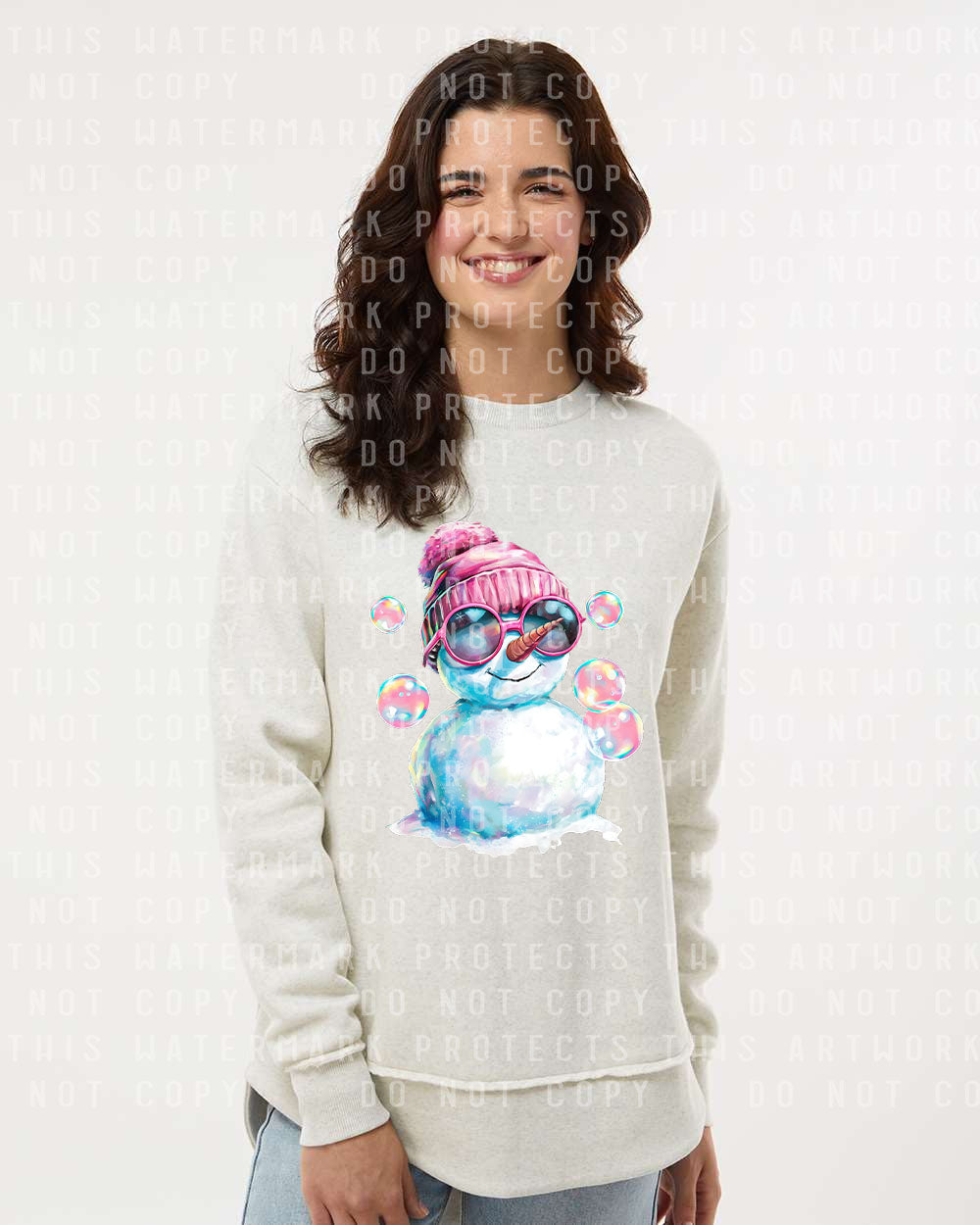 Bubble Snowman Graphic Tee