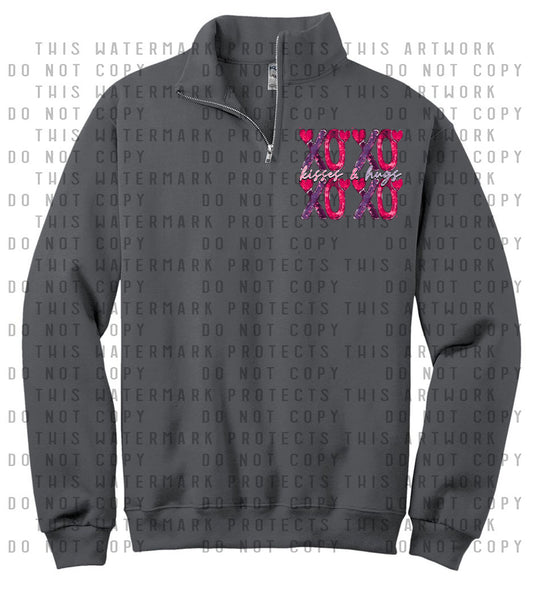 Kisses & Hugs Quarter Zip