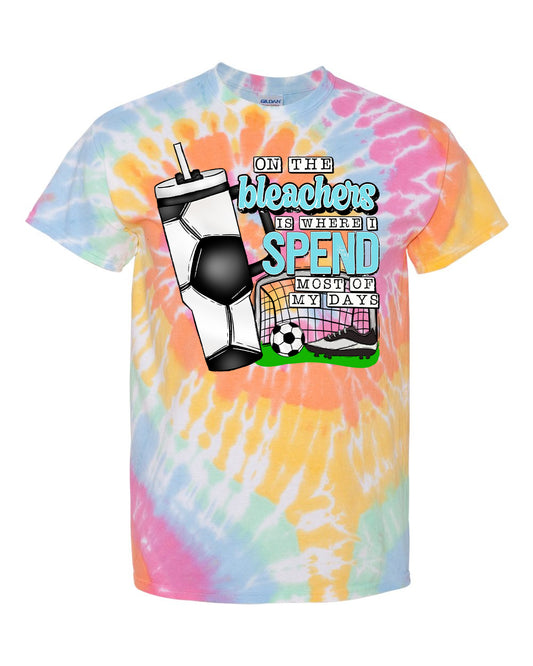 On the Bleachers is Where I Spend Most of My Days Soccer Graphic Tee