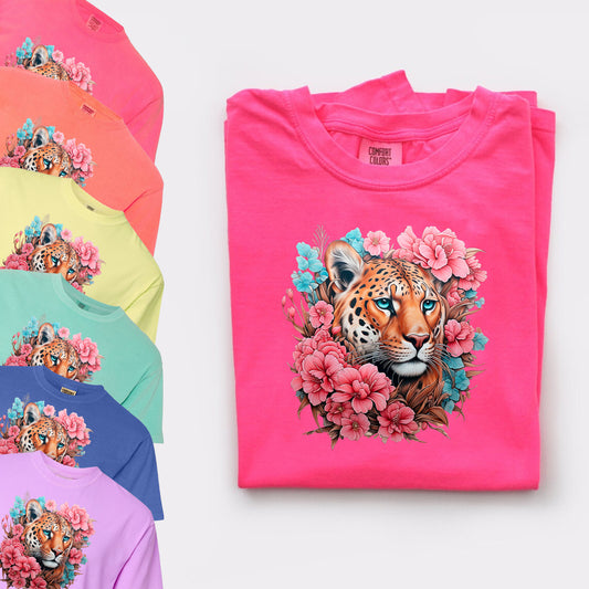 Floral Leopard Graphic Tee