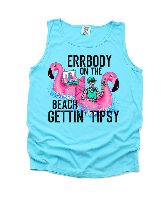 Errbody on the Beach Gettin Tipsy Graphic Tee