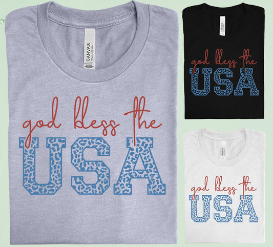 God Bless The Usa Graphic Tee Graphic Tee
