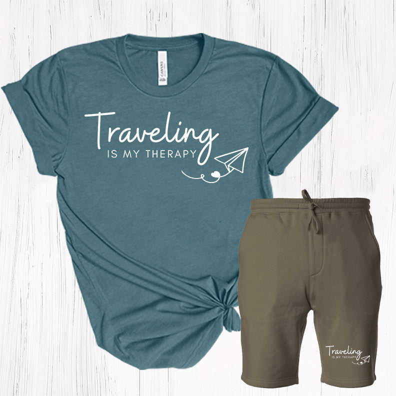 Traveling is My Therapy Shorts