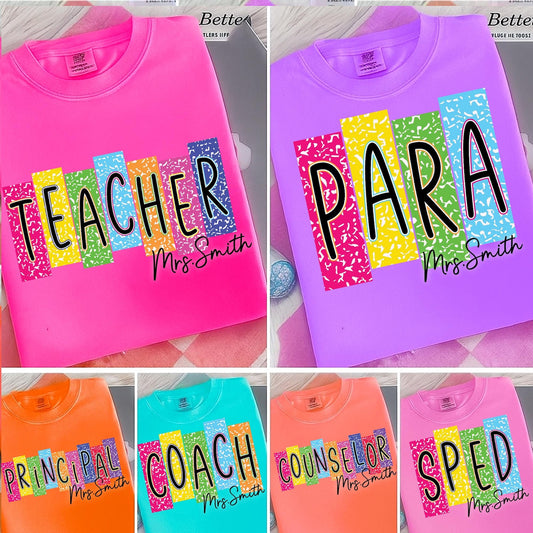 Back to School Staff Composition Graphic Tee