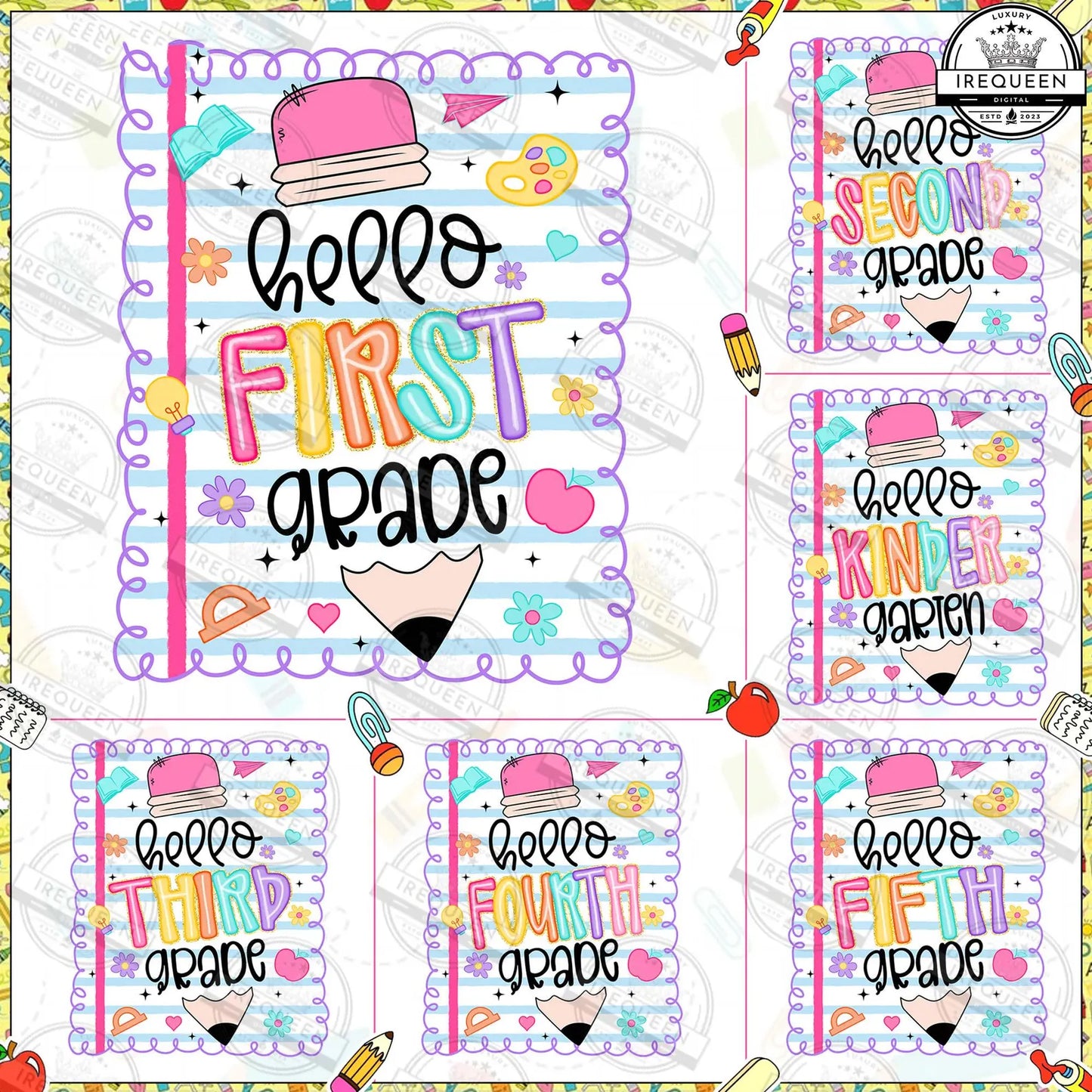 Back to School Coquette Pencil Graphic Tee