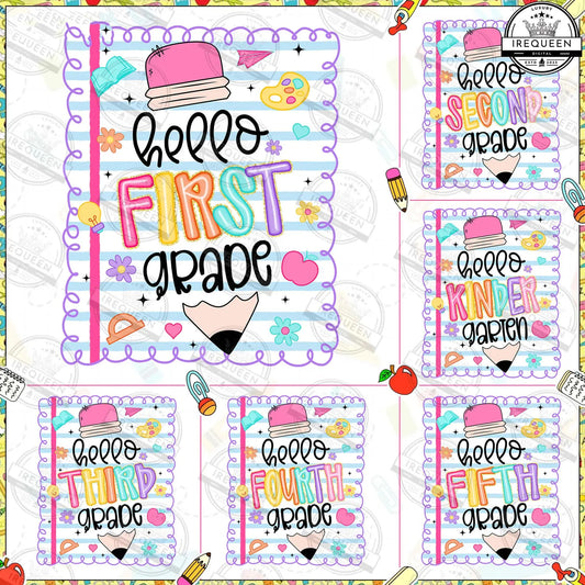 Back to School Coquette Pencil Graphic Tee