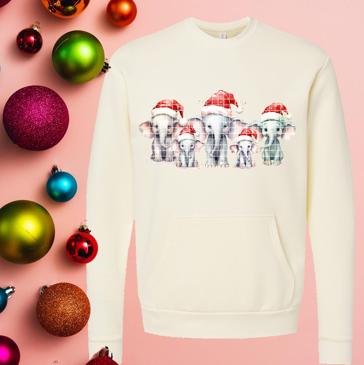 Christmas Elephants Graphic Tee