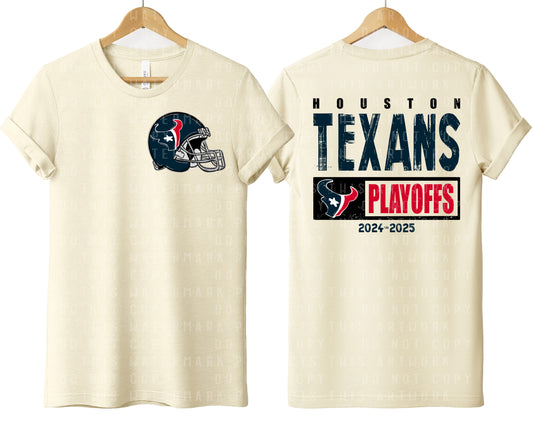 Texans Helmet/Playoffs Graphic Tee