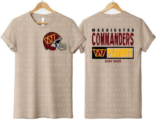 Commanders Helmet/Playoffs Graphic Tee
