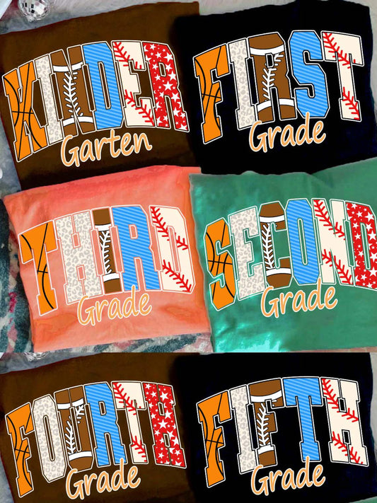 Back to School Sports Graphic Tee