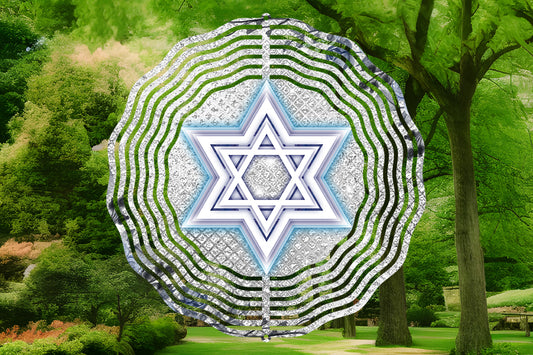 Star of David Wind Spinner