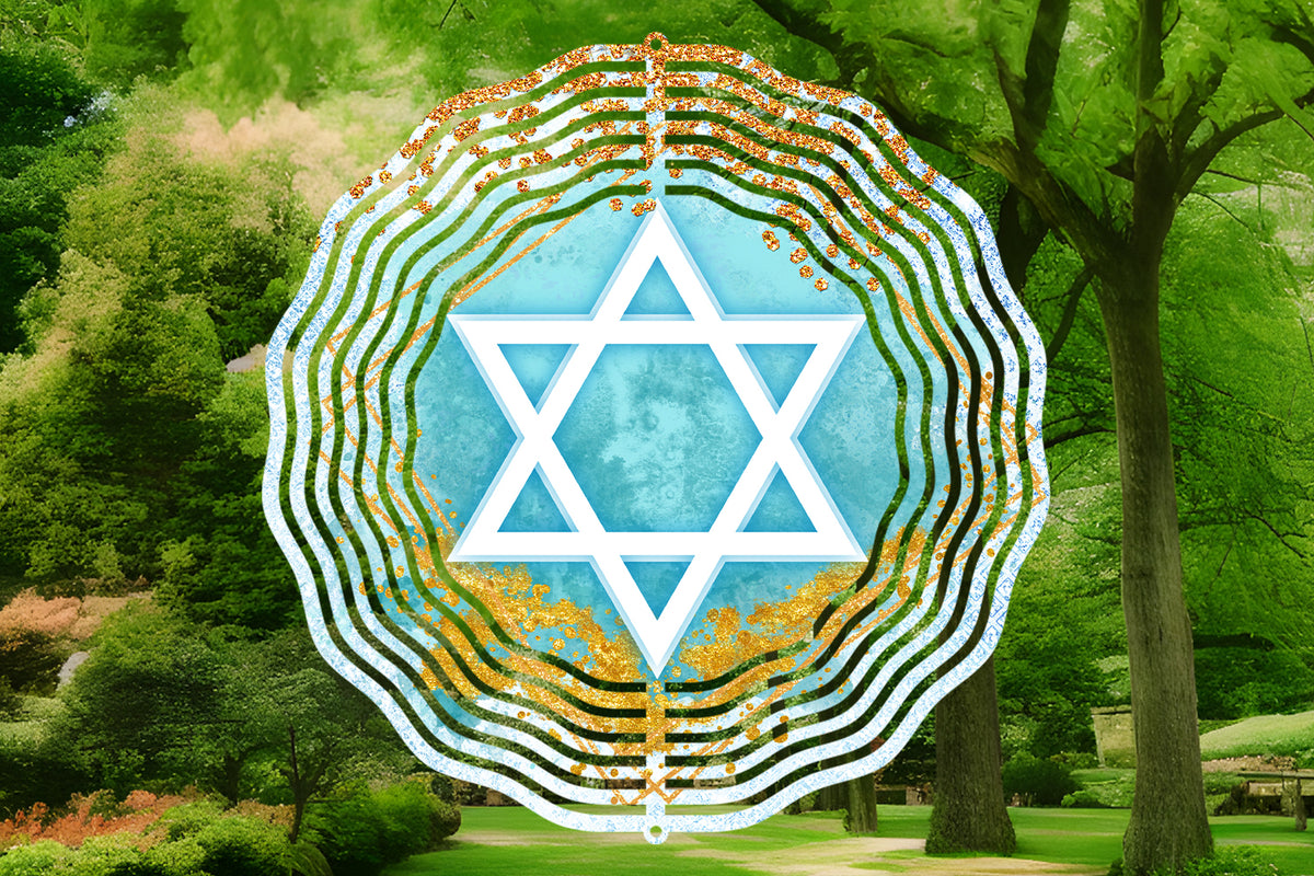 Star of David Wind Spinner