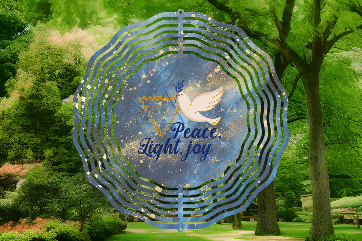 Peace Light Joy Wind Spinner