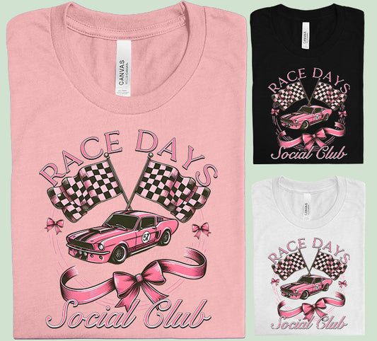 Race Days Social Club Graphic Tee