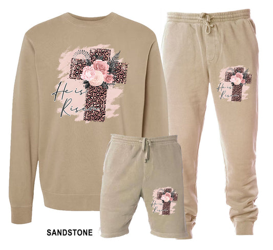 He Is Risen Jogger / Shorts Sweatshirt - Available Separately