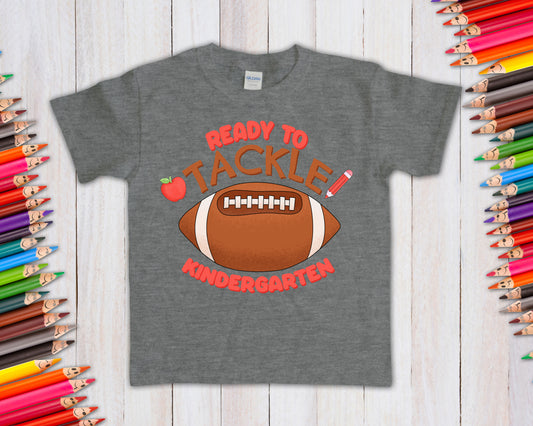 Ready to Tackle School Grade (Customize Pre-K, K, 1-5) Graphic Tee